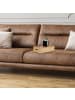 relaxdays Couchbar in Natur/ Transparent- (B)40 x (H)10,5 x (T)26 cm