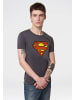 Logoshirt T-Shirt Superman Logo in grau