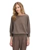 Betty Barclay Oversize-Shirt im Glitzer-Look in Braun
