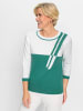 WITT WEIDEN Pullover in smaragd-weiß