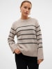 Vero Moda Strickpullover in Silver Mink