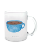 Mr. & Mrs. Panda Teetasse Glas Kaffee Tasse ohne Spruch in Transparent