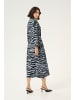 Kaffe Kleid KAolga Regular fit in Blue / Black graphic