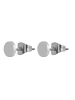 Adeliás Unisex Ohrringe – Ohrstecker aus Edelstahl in silber