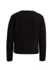 Milano Italy Cardigan mit Rundhalsausschnitt und Fronttasche in Mocca