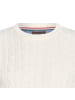 Cappuccino Italia Pullover Adria Kabel in Weiss