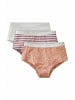Hessnatur Mädchen Panty Regular Cut 3er-Pack in helles terrakotta
