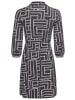 Laura Scott Polokleid in navy-gemustert