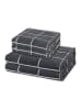 Ross 2 X Handtuch 2 X Duschtuch im Set Sensual Skin Karo in Anthrazit