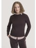 Hessnatur Strick Pullover Regular in schwarzbeere