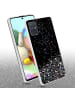 cadorabo Hülle für Samsung Galaxy A71 4G Glitter in Schwarz mit Glitter