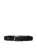 Dolce & Gabbana Schwarz Leder Regular Gürtel