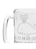 Mr. & Mrs. Panda Krug Wal Konfetti mit Spruch in Transparent