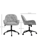 Vinsetto Bürosessel-60B x 61T x 81-91H cm-Hellgrau