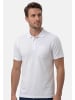 Ragman Poloshirt Basic in Weiß / braun