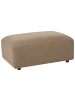 Beliani Ottomane HEDE in Braun - (W) 91 x (H) 41 x (L) 61 cm
