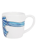 Blond Amsterdam Cappuccino-Becher Blaue Schleife in Blau - 500 ml