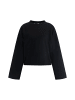 DreiMaster Damen Oversize Sweatshirt in Schwarz