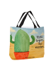 Mr. & Mrs. Panda Tote Bag Kaktus Wut Design mit Spruch in Weiß