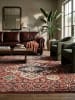 KADIMA DESIGN Hochflor-Teppich Kuschelig GLAZERT Geometrisch Weich Berber in Rot