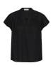 Soaked in Luxury Kurzarm-Bluse SLAria Feminine Form in Black