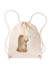 Mr. & Mrs. Panda Gymnastiktasche Bär Seifenblasen ohne Spruch in Creme