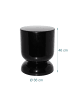 relaxdays Beistelltisch in Schwarz - (H)46 x (Ø)36 cm