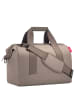 Reisenthel travelling allrounder M - Reisetasche 40 cm (smiley grey) in herringbone mokka