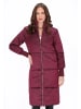 faina Women Coat in burgundy