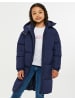 Threadgirls Mantel THB Longline Puffer Jacket Nasma in blau-schwarz