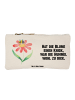 Mr. & Mrs. Panda Kulturtasche Hummel Blume mit Spruch in Weiß