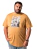 Men Plus Kurzarm T-Shirt in hellbraun