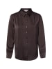 Marie Lund Satinbluse Mandy in schoko - 0002