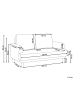 Beliani 2-Sitzer Sofa TUVE in Grün/Braun - (W) 149 x (H) 85 x (L) 90 cm