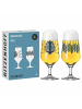 RITZENHOFF 2er Set Pilsgläser mit Motiv Brauchzeit 374 ml in transparent