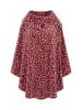Ulla Popken Homewear-Poncho in rostrot