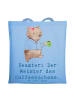 Mr. & Mrs. Panda Shopper Beamter Kaffeemeister mit Spruch in Sky Blue