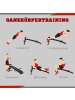 HOMCOM Bauchtrainer,137,5cm x 55,5cm x 50-68cm,mehrfarbig