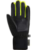 Reusch Fingerhandschuhe Travis Junior in 7686 blck/blck mel/safety yell
