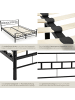 tectake Metallbett Malta 180 x 200 cm, schwarz