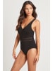 Sea Level Essentials Spliced Multifit Waisted One Piece in BLACK