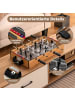 COSTWAY Mini Tischkicker in Braun