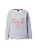 Ulla Popken Sweatshirt in hellgrau mélange