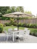 SONGMICS Sonnenschirm Sheld in Beige - (H)239 x Ø270 cm