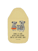 Mr. & Mrs. Panda Bettflasche Koala Familie mit Spruch in Gelb Pastell
