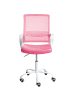 Beliani Bürostuhl EASE in Rosa/Weiß - (W) 54 x (H) 94 x (L) 54 cm