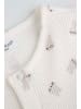 Coccodrillo Baumwollstrampler mit langen Ärmeln in ecru