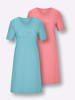 WITT WEIDEN Sleepshirts in aquamarin + flamingo