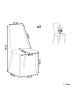 Beliani 2er-Set Esszimmerstuhl CLAYTON in Beige/Heller Holzfarbton