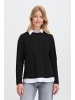 Oxmo Strickpullover OXFSANVI PU 1 in Schwarz